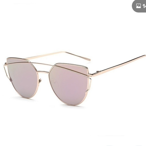 Vintage Retro Fashion Sunglasses Rose Gold - Picture 3 of 3